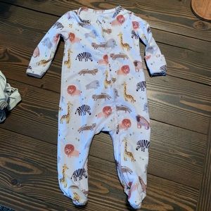 Caden lane safari zipper footie size 0-3